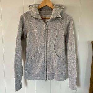 Lululemon Scuba Hoodie Heather Grey Full Zip Sweatshirt Comfortable Classic Gym